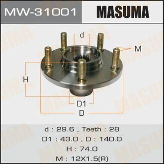 MW31001 MASUMA Ступица колеса передняя Mitsubishi ASX (10-), Lancer, Outlander (07-) ()