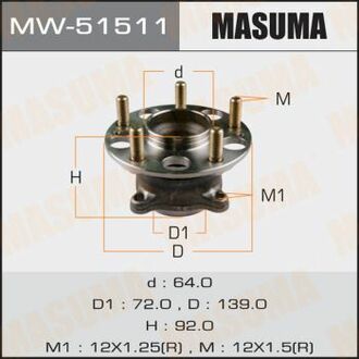 MW51511 MASUMA Ступица колеса ()
