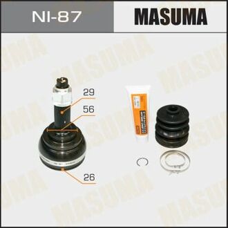 NI87 MASUMA ШРУС зовнішній Nissan Teana (09-14) (нар:29/вн:26) ()