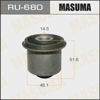 RU680 MASUMA Сайлентблок переднего верхнего рычага Mitsubishi L200 (05-), Pajero Sport (08-15) ()