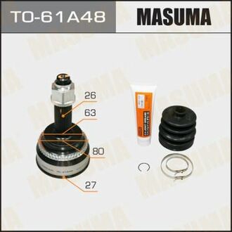 TO61A48 MASUMA ШРУС зовнішній Toyota Camry (01-06) (нар:26/вн:27) ()