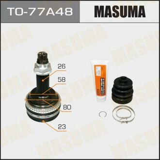 TO77A48 MASUMA ШРУС наружный Toyota Prius (-09) (нар 26/вн 23)