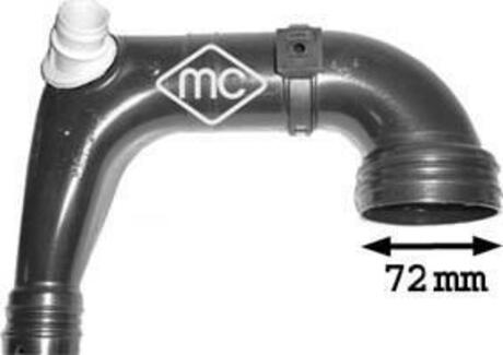 03875 Metalcaucho Трубка нагнетаемого воздуха