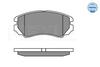 025 238 9116/W MEYLE Комплект тормозных колодок, дисковый тормоз (фото 1)