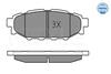 025 242 7114/W MEYLE Комплект тормозных колодок, дисковый тормоз (фото 2)