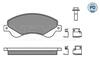 025 244 8518/PD MEYLE Комплект тормозных колодок, дисковый тормоз (фото 1)