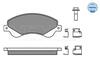 025 244 8518/W MEYLE Комплект тормозных колодок, дисковый тормоз (фото 1)