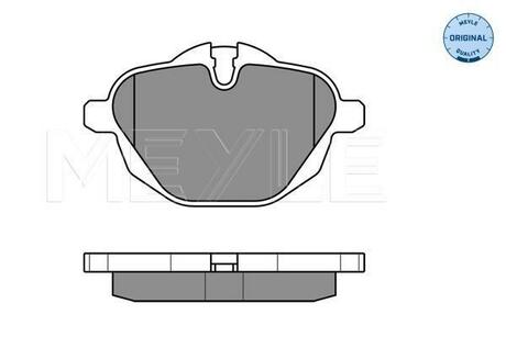 025 245 6118 MEYLE Комплект тормозных колодок, дисковый тормоз