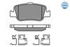 025 246 6415/W MEYLE Комплект тормозных колодок, дисковый тормоз (фото 1)