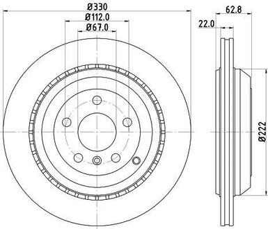MDC2065 MINTEX Тормозной диск