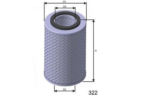 L543 MISFAT Масляний фільтр