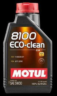 101542 MOTUL Олива моторна синтетична Motul "8100 Eco-clean 5W30", 1л
