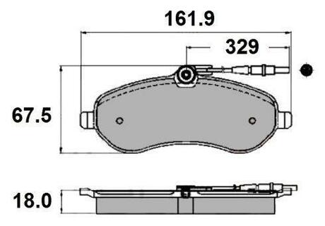 NP2115 NATIONAL Комплект тормозных колодок, дисковый тормоз