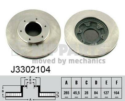 J3302104 NIPPARTS Тормозной диск