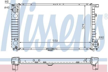 60744A NISSENS Радіатор охолоджування