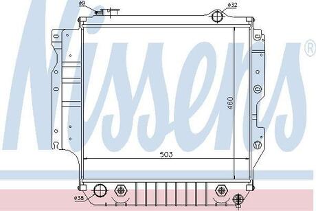 60993 NISSENS Радиатор, охлаждение двигателя