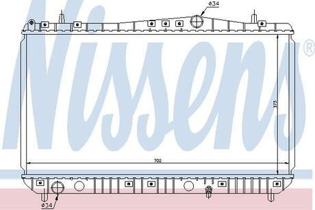 61664 NISSENS Радиатор, охлаждение двигателя