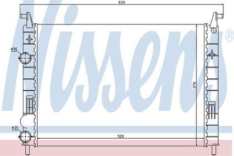 61683 NISSENS Радіатор охолоджування