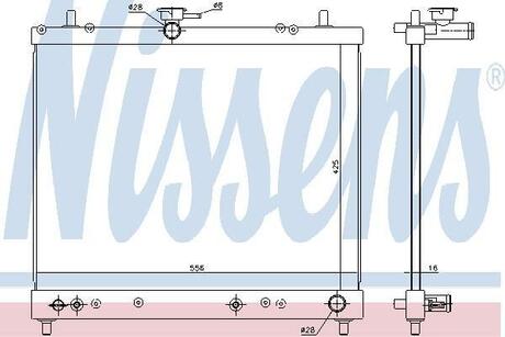 617402 NISSENS Радиатор, охлаждение двигателя