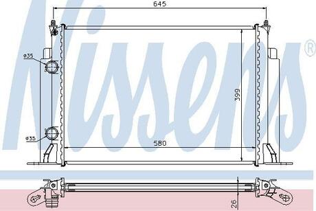 61885A NISSENS Радiатор