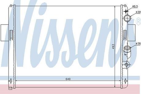 61972 NISSENS Радіатор охолоджування