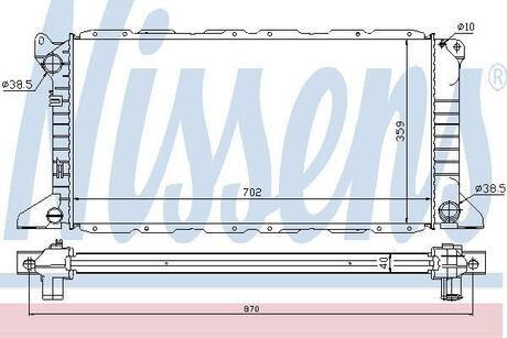 62057A NISSENS Радіатор охолоджування