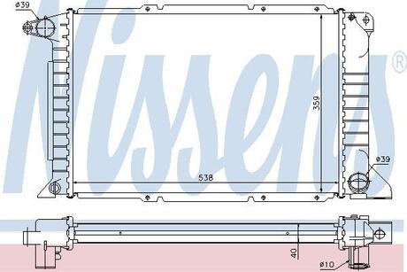 62080A NISSENS Радіатор охолоджування