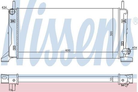 621541 NISSENS Радиатор, охлаждение двигателя