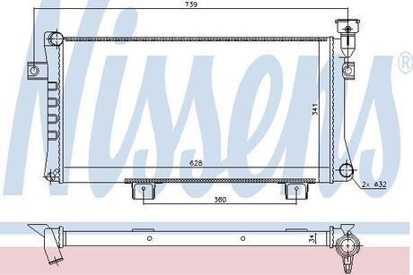 623556 NISSENS Радiатор