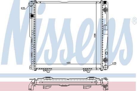 62751A NISSENS Радіатор охолодження Mercedes (вир-во  Nissens)