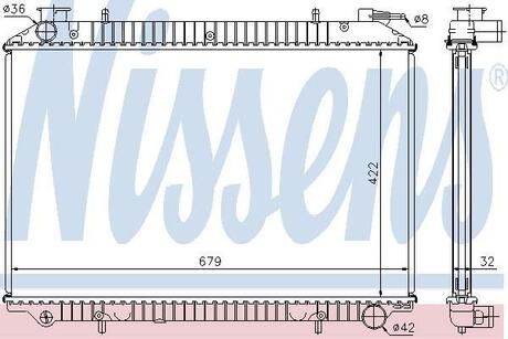 62976A NISSENS Радiатор
