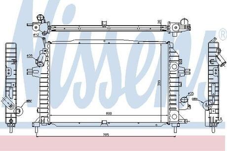 630705 NISSENS Радіатор охолодження NISSENS 630705 GENERAL MOTORS