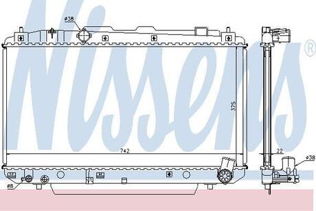 64638A NISSENS Радиатор, охлаждение двигателя