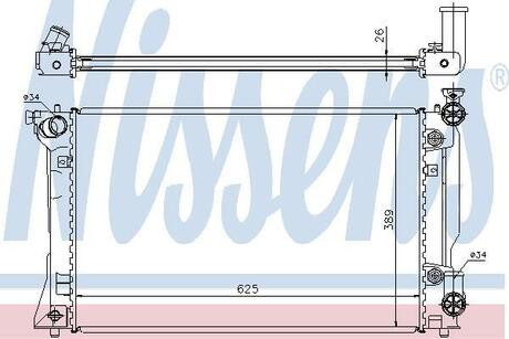 64668A NISSENS Радиатор, охлаждение двигателя