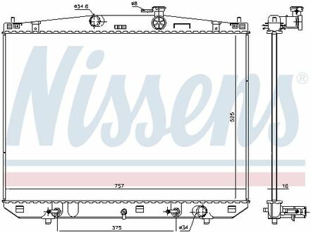 646923 NISSENS Радіатор