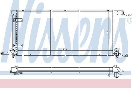 65175 NISSENS Радиатор, охлаждение двигателя