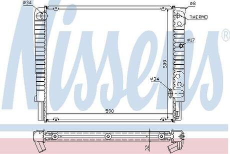 65508A NISSENS Радiатор