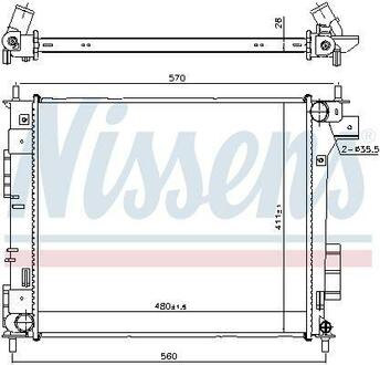 666204 NISSENS CHгODNICA WODY KIA SOUL 1,6D 13-