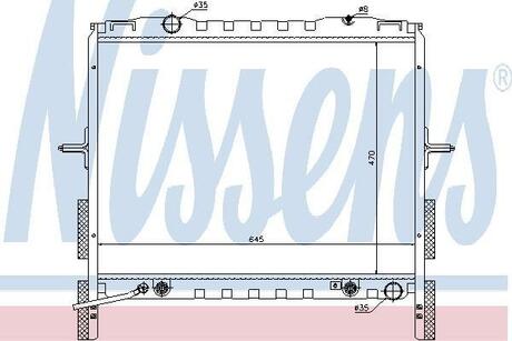 66657 NISSENS Радіатор охолоджування