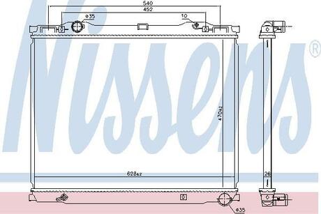 66779 NISSENS Радіатор охолоджування
