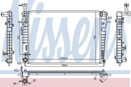 675005 NISSENS Радіатор (вир-во Nissens)