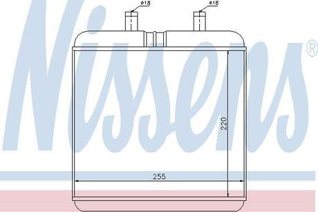71810 NISSENS Теплообменник, отопление салона