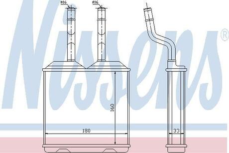 72634 NISSENS Пічка OPEL (вир-во  Nissens)