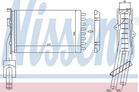 73352 NISSENS Радіатор опалення