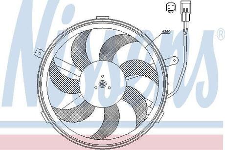 85631 NISSENS Вентилятор радіатора