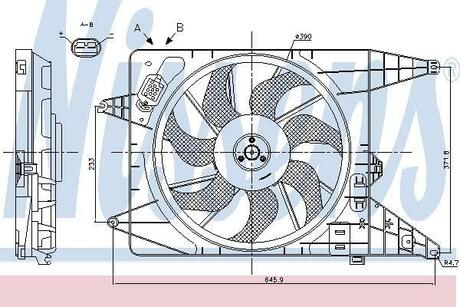 85890 NISSENS Вентилятор (комплект)