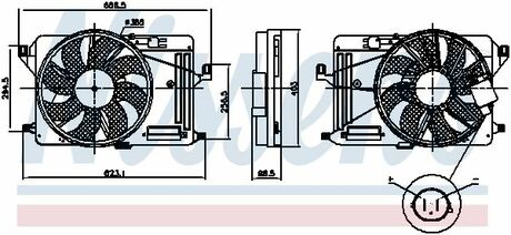 85917 NISSENS WENTYLATOR CHгOD FORD FOCUS III/C-MAX 1,5D/1,6D 11-