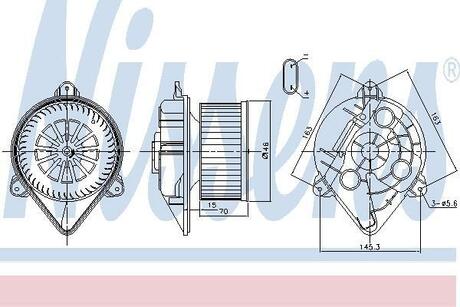 87265 NISSENS Вентилятор салону