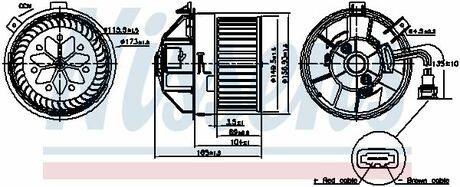 87704 NISSENS DMUCHAWA WN╩TRZA ALFA GIULIETTA 1,4/,6D/1,8/2,0D 10-