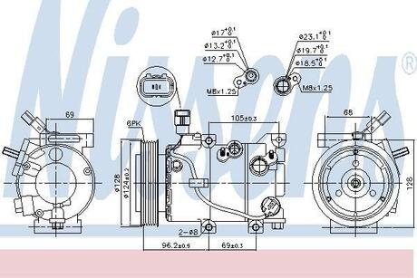 890235 NISSENS Компресор кондицiонера